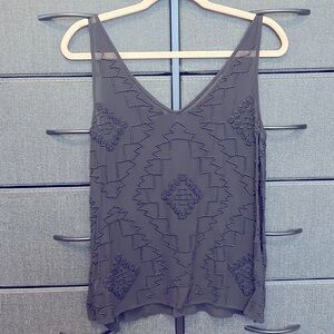 ▪️ TRUE RELIGION ▪️ Beaded Sheer Blouse